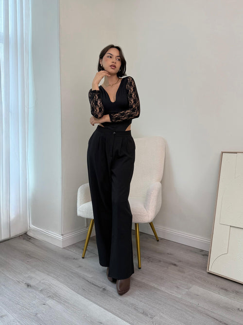 Body Encaje Tiro Alto